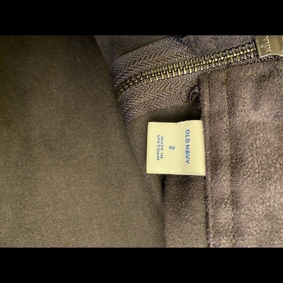 OLD NAVY Suede A Line Mini Skirt With Pockets Sz 2 - Picture 6 of 6